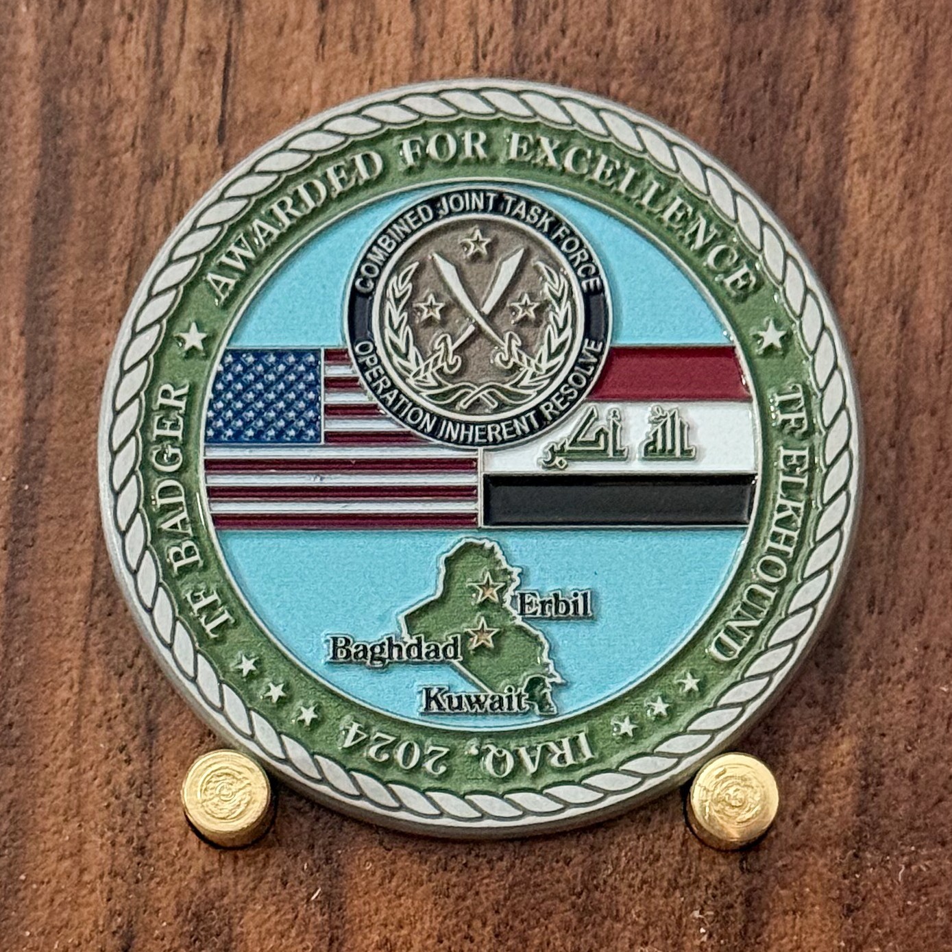 Operation Inherent Resolve Iraq 1-181 Infantry Battalion Challenge Coin 1#28 gallery