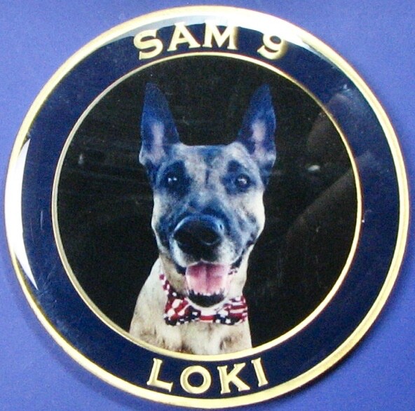 Tucson, AZ K-9 Unit, Loki. Challenge Coin. Souvenir. 2". 25b.