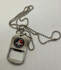 1 5 4 Black Knight F/A-18F Rhino Strike Fighter Necklace Bottle Opener Dog Tags