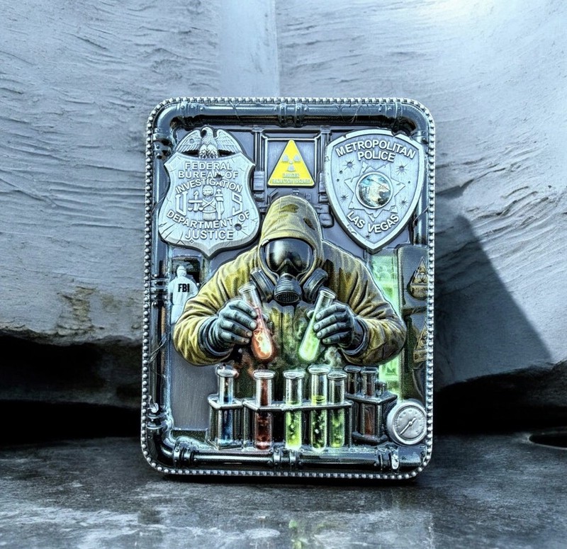 Awesome FBI Department Of Justice Police Las Vegas Challenge Coin gallery