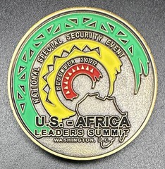 USSS Africa LeaderSummit Washington DC December 2022 Secret Service Police Coin