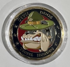 USMC Devil Dogs Challenge Coin Official Commemorative US Military Collectible