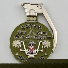 Texas TAG Unit Challenge Coin – Anti Gang Narcos Grenade Style