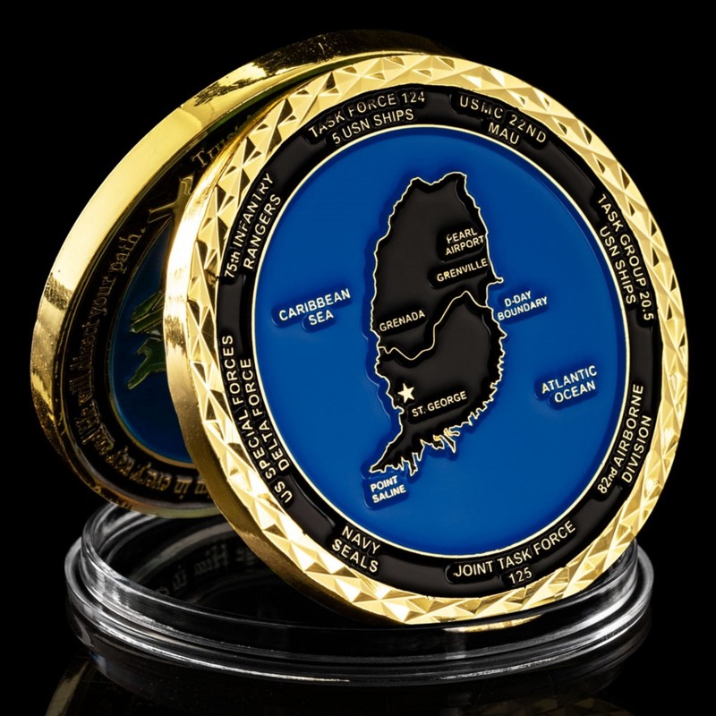 Operation Urgent Fury Invasion of Grenada Challenge Coin gallery
