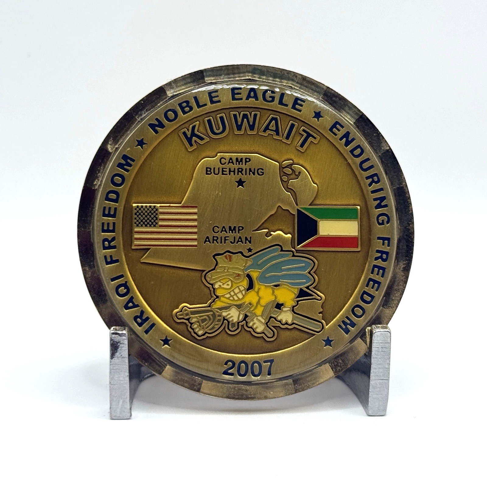 CHALLENGE COIN - NAVFAC Engineering Contingency OICC Kuwait Desert Seabees 2007 gallery