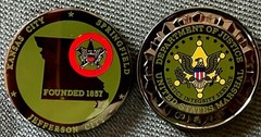 USMS Western District of Missouri – Vintage TacticalBLACK 1.75in version coin