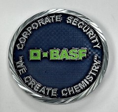 O-BASF New Jersey North American HQ Corporate Security Challenge Coin
