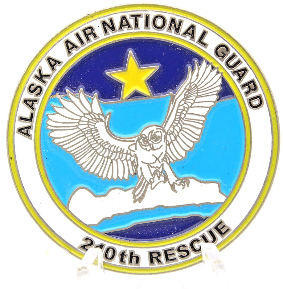 Alaska Air National Guard 210th Rescue Challenge Coin 1.5" Copper gallery