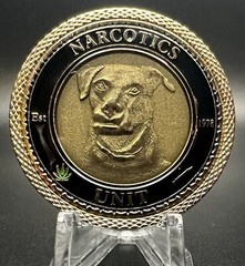 Round Rock Police Department Narcotics Unit K9 Memorial Texas TX Coin