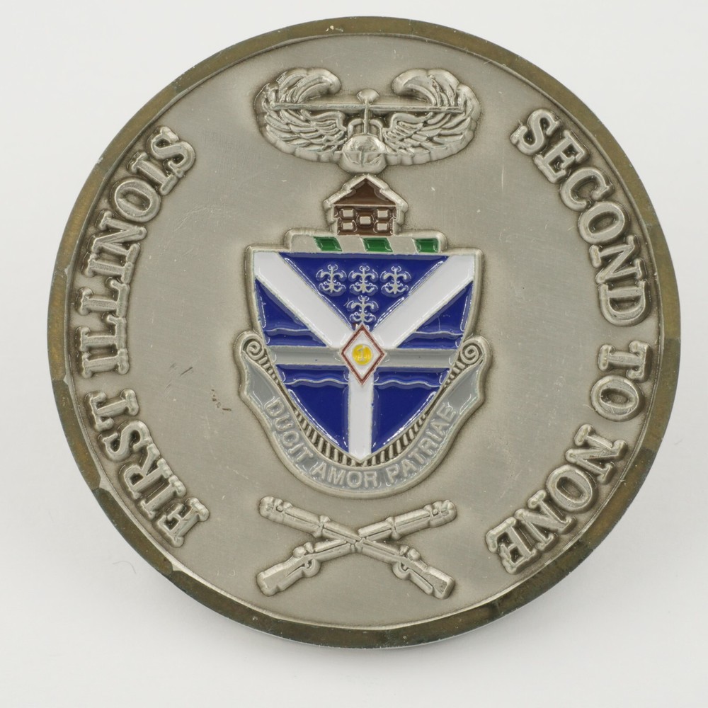[561] 1st BN 131st Infantry Challenge Coin – First Illinois "Second to None"