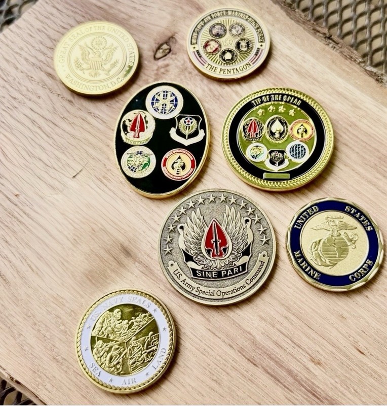DOD CIA Special Operations Challenge Coin set. USSOCOM USMC USN SEAL DELTA gallery