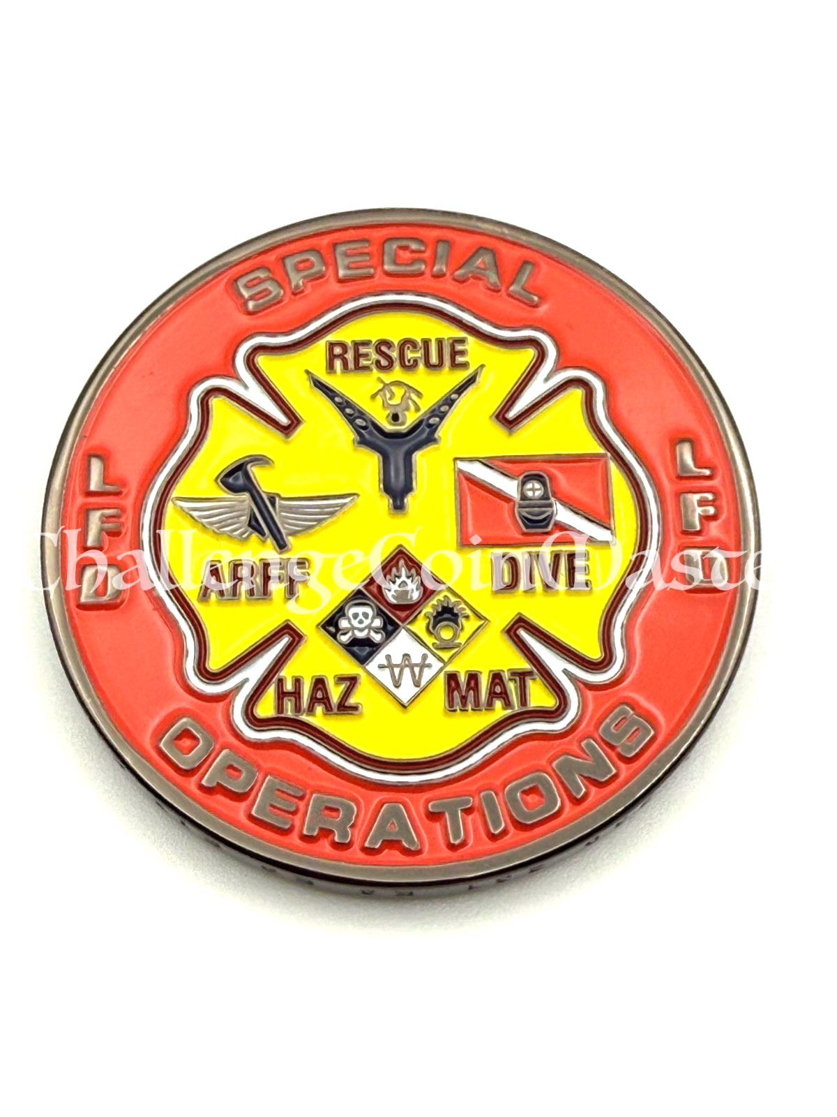 F96 Lexington Fire Department Special Operations Kentucky State Challenge Coin gallery