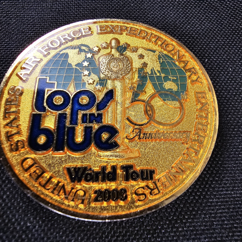 Tops In Blue 50th Anniversary USAF Expeditionary Entertainers Challenge Coin gallery