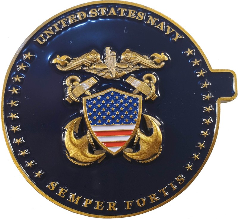 US NAVY USS VIRGINIA SSN-774 SUBMARINE CHALLENGE COIN 2" 123 gallery