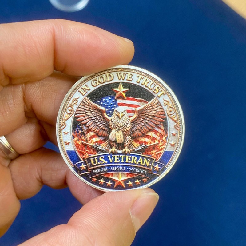 250 Years Freedom US Veteran Christian Challenge Coin 1776-2026 Patriotic Gift gallery