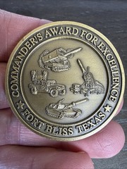 Challenge Coin US Army Combined Arms Support Battalion / Fort Bliss TX / USA