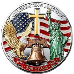 Celebrating America 250 Years Of Freedom 1776-2026 United States Of America Coin