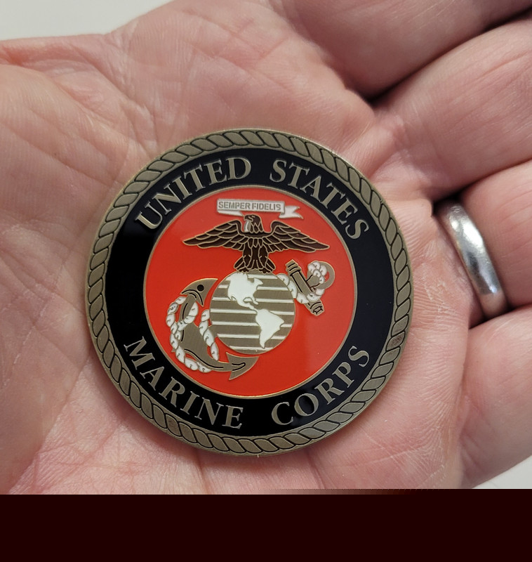 US Marine Corps Chief Warrant Officer 4 Challenge Coin Officially Licensed gallery