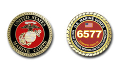 6577 Aviation Ordnance Weapons and Tactics Instructor USMC MOS Challenge Coin