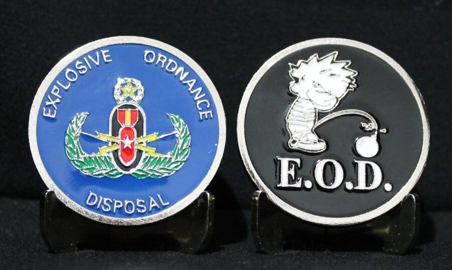 AIR FORCE EXPLOSIVE ORDNANCE DISPOSAL EOD CALVIN CHALLENGE COIN MILITARY COINS gallery