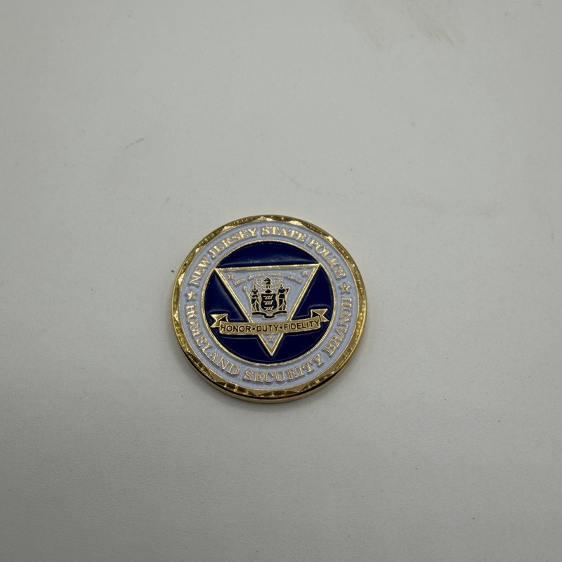 New Jersey State Police NJSP Home Land Security Branch Challenge Coin NJ gallery