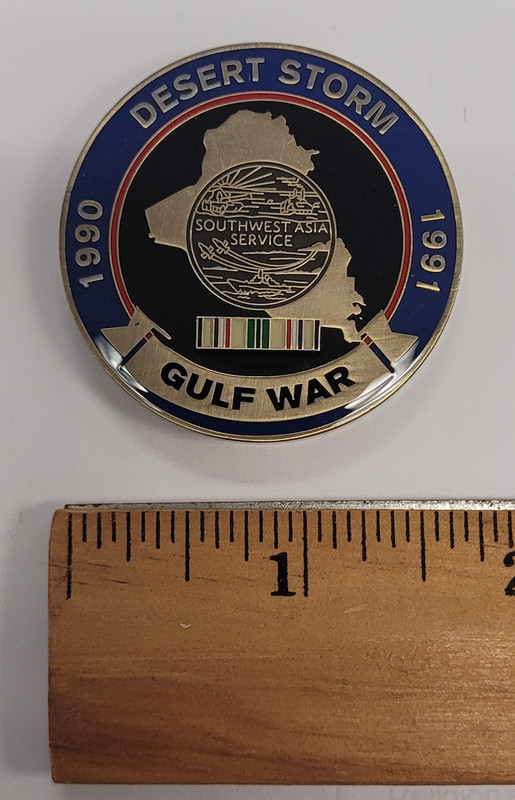 US Army Psychological Operations Desert Storm/Gulf War Challenge Coin gallery