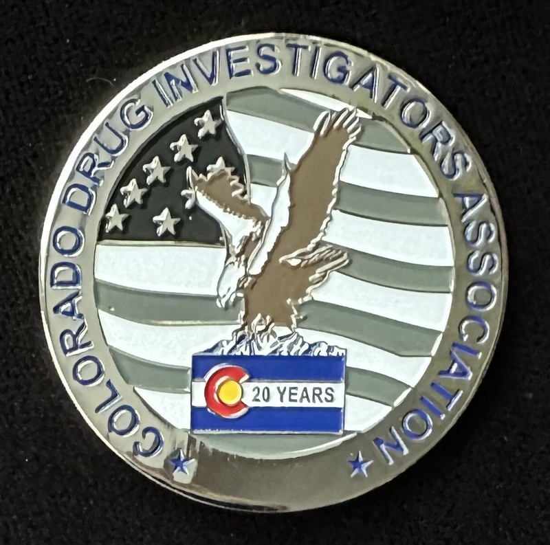 Colorado Drug Investigators Association CDIA 20th Anniversary Commemorative Coin gallery