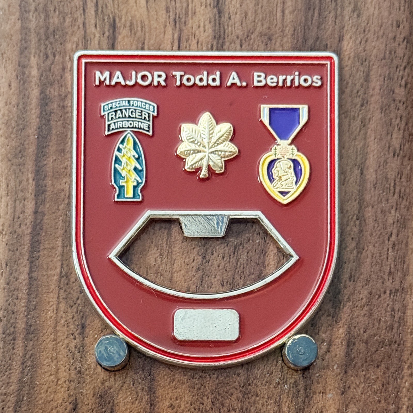 Special Forces Ranger Bottle Opener Major Berrios Challenge Coin 1#38 gallery