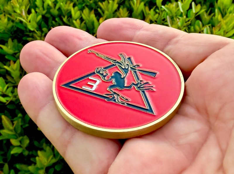 Navy Seal Team 3 Delta Troop Platoon Ramadi Iraq Trident Seals Challenge Coin 🔱 gallery