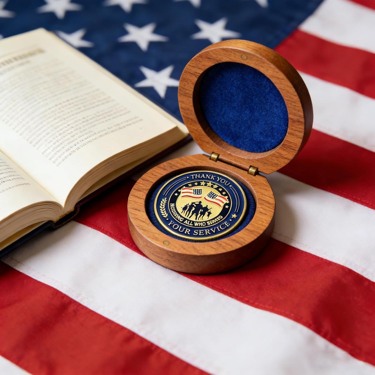 24 Pcs Military Veteran Challenge Coins Thank You for Your Service Coins Veteran gallery
