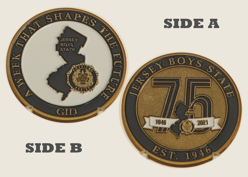 American Legion Jersey Boys State 75th Anniversary Challenge Coin 1#22
