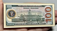 💥President Hundred Dollar Challenge coin Silver Limited Serialized