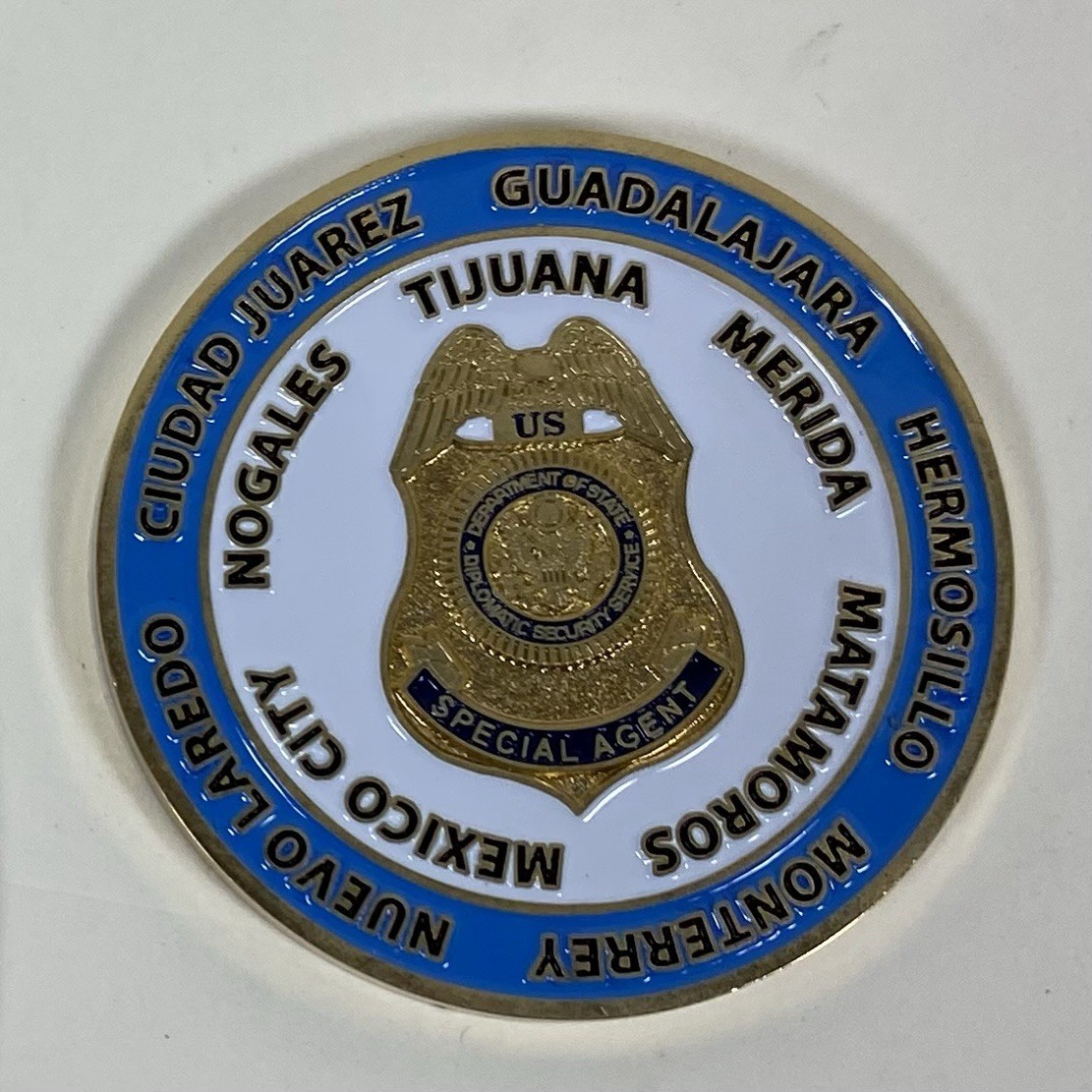 Diplomatic Security Service Mission Mexico Challenge Coin gallery