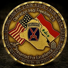 10th Mountain Commandos OIF 2.5 Iraq Deployment Challenge Coin 2BCT