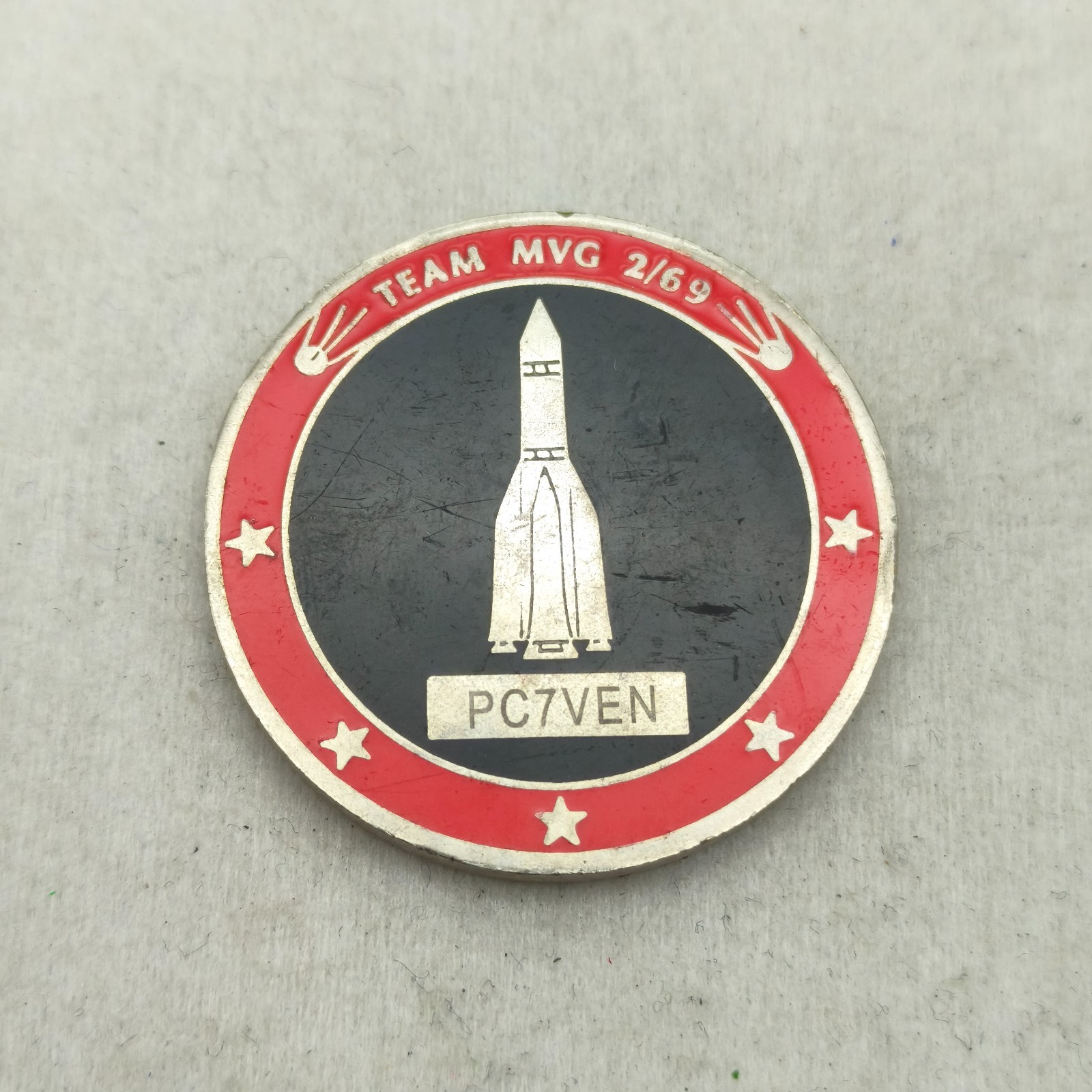 SPUTNIK 1 TEAM MVG 2/69 PC7VEN Challenge Coin gallery