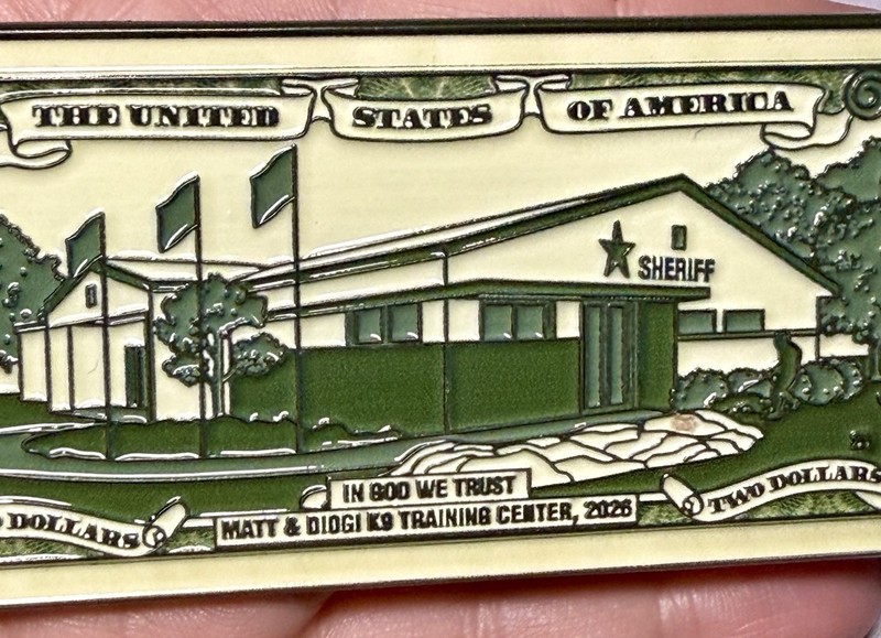 💥Polk County Sheriff Office K9 Training Centr Florida Two Dollar Challenge Coin gallery