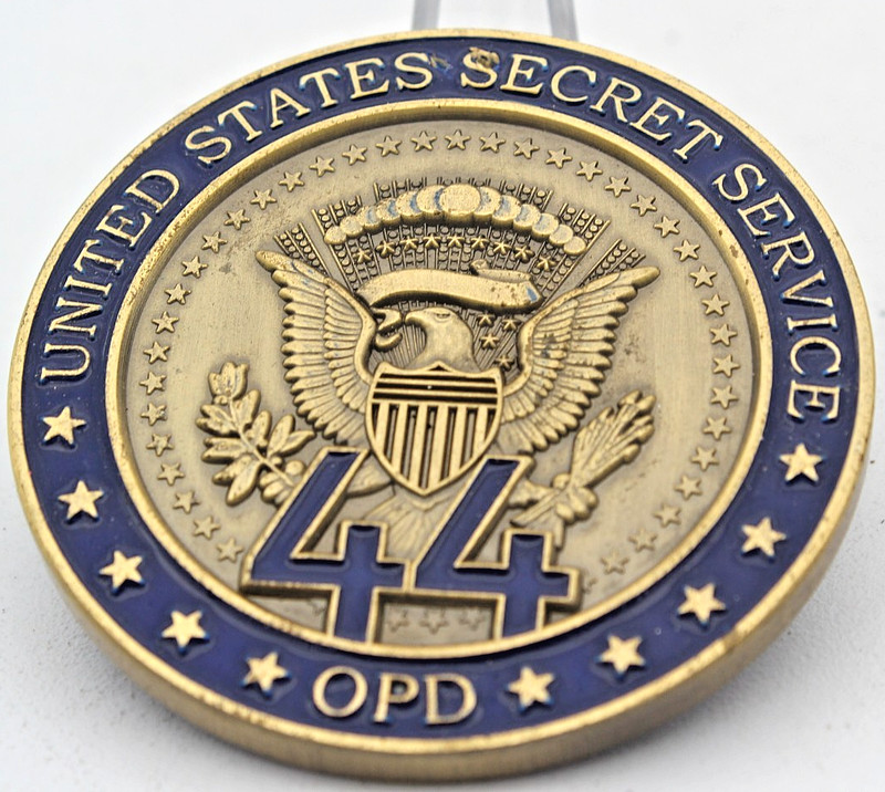 US Secret Service Obama Protective Division OPD 44 Challenge Coin 2 Inch gallery