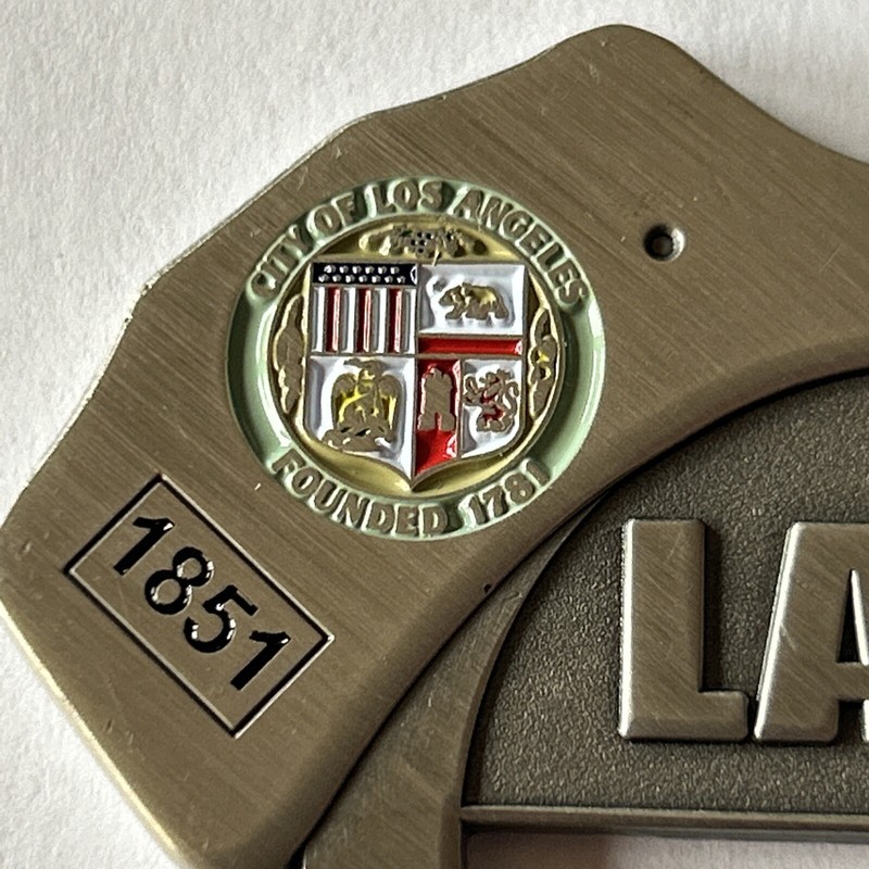 LAPD Los Angeles Police Department Handcuff Bottle Opener Challenge Coin gallery