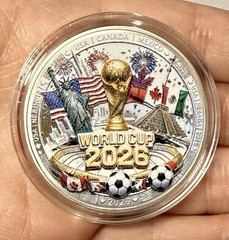 💥World Cup 2026 Collector’s Edition challenge coin In Clear Protective Case