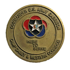 Challenge Coin US Army Commander Garrison 1 5/8″ Camp Casey #1229