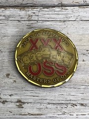 USAF OSS XXX Jack Of All Trades Masters of OPS 1 5/8” Challenge Coin Air Force