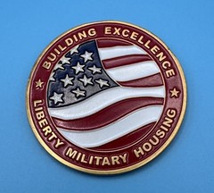 Liberty Military Housing Challenge Coin 2025 Building Excellence Liberty Awards