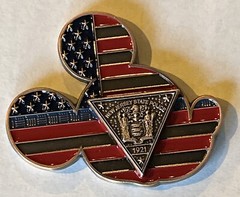 New Jersey State Police NJSP Christmas With Mickey Mouse Challenge Coin Bronze
