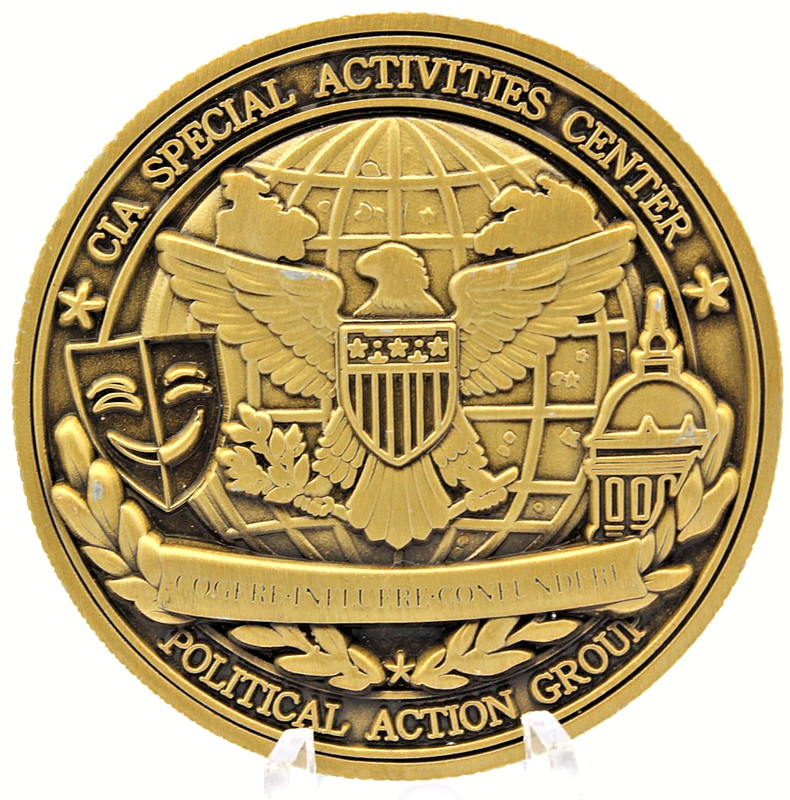 CIA Special Activities Center Political Action Group Challenge Coin 2in gallery