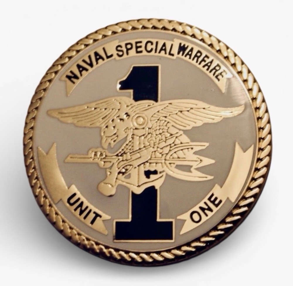 Navy Seals Naval Special Warfare Unit 1 Guam Task Force 71 Challenge Coin CPO 🔱