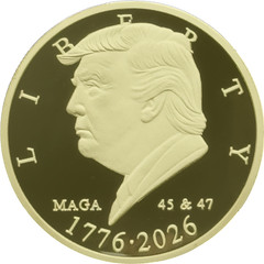 EL17-16 President Donald Trump Liberty 1776 – 2026 250th Anniversary Mirror Fini