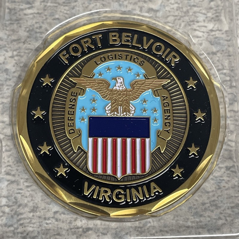 Coin US Army Fort Belvoir VA Base Challenge Coin In Case - New gallery