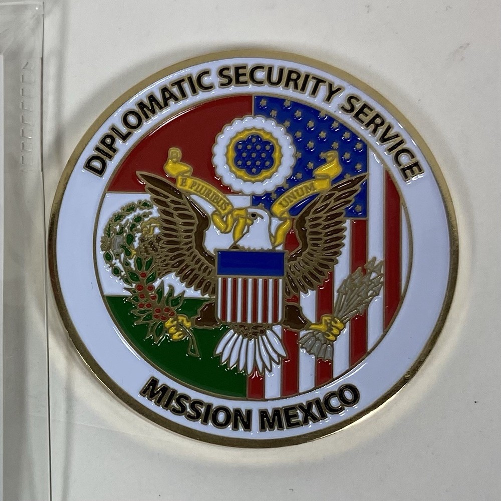Diplomatic Security Service Mission Mexico Challenge Coin
