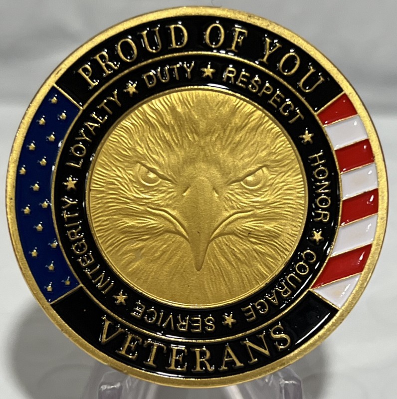 * 100 Pieces Thank You Veteran for Your Service”Military Challenge Coin Honoring gallery