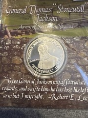 General Thomas Stonewall Jackson Army of Northern Virginia Coin